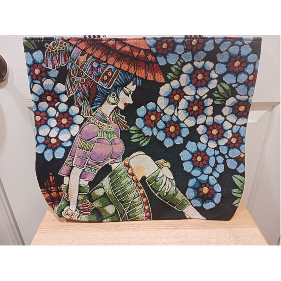Canvas Print Large Handbag - Picture 2 of 5